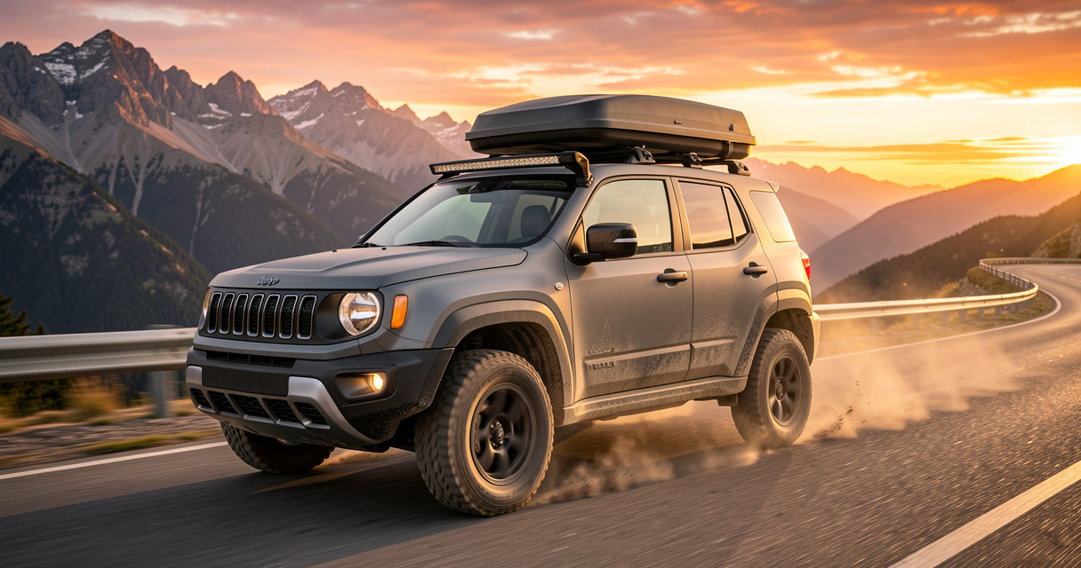 Dacia Sandman rumeur concept car imaginaire tout-terrain avec snorkel et barres de toit
