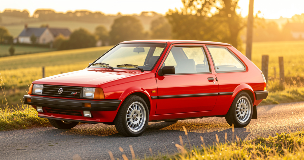Peugeot 205 GTI rouge : l'icône sportive youngtimer des années 1980